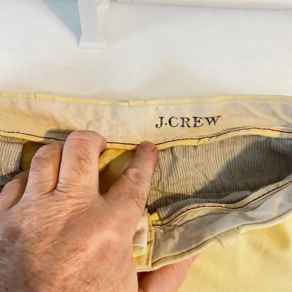 J. Crew Pale Yellow Men’s Chinos